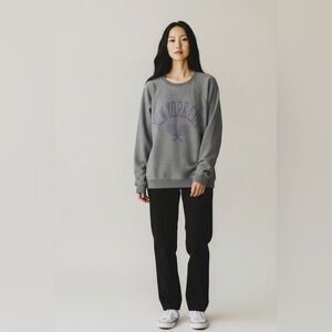 Retrobrand Los Angeles New York City Tennis Tourney Sweatshirt Grey Unisex M